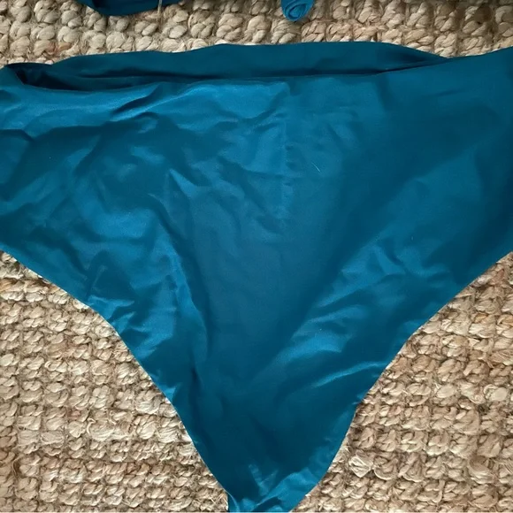 Teal High Waisted Bikini Set - Picture 4 of 6
